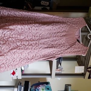 Pink/blush lace dress